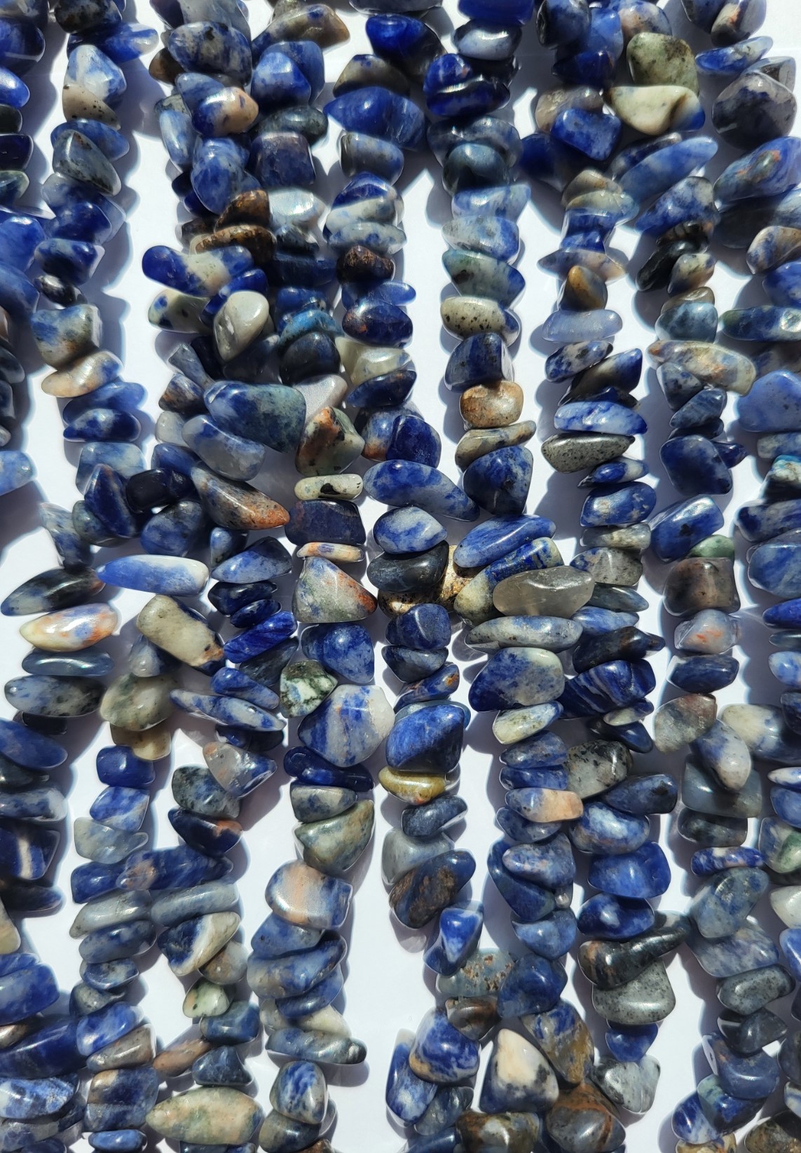 *NST34  30 x  Top Kwaliteit Natuursteen  *Blauwe vlek Jaspis*