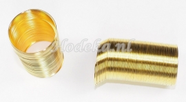 SPR04  1 x Spiraal Goud kleur