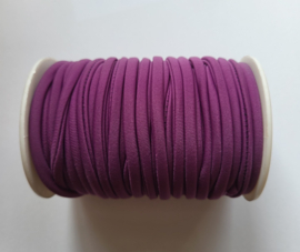 *ELG03  Elastisch lint Ibiza 5mm kleur Paars afmeting 1 Meter