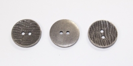 KNO05a  5 x Prachtige metalen knoop ca. 21 mm