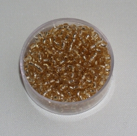 CNR08/08   Rocailles 50 gr. Goud met zilveren kern 8/0 