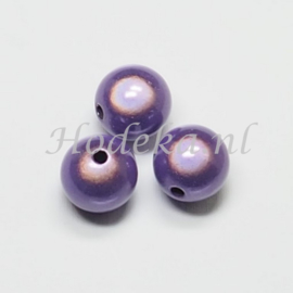 MIR14/09  4 X miracle beads Paars  ca. 14mm