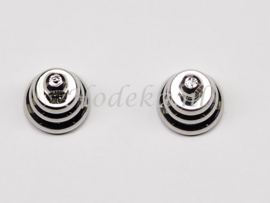 *BMS28   1  set magneetsluiting Ovaal 18 x 9 mm 