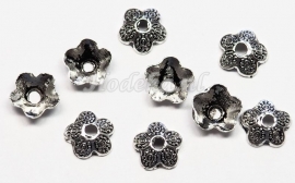 BKK10a  60  x  Metalen Kralenkapjes ca. 9mm