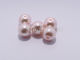 GPA10/34 10 x  Glasparel Rond 10mm Licht Roze