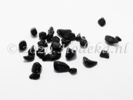 NST03  30 x Natuursteen Zwart *Obsidiaan*
