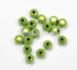 MIR05/11  40 X miracle beads Licht Groen  ca. 5mm