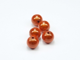 MIR10/11a  40 X miracle beads Oranje  ca. 10mm