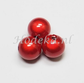 MIR14/11  4 X miracle beads Rood  ca. 14mm