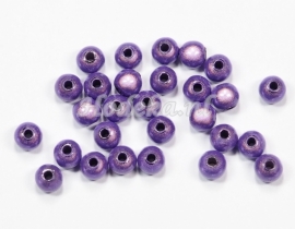 MIR05/06  40 X miracle beads Paars mix  ca. 5mm