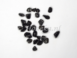 NST03  30 x Natuursteen Zwart *Obsidiaan*