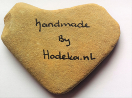 HPS01 Hand painted Happy stone by Hodeka.nl Hart