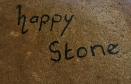 HPS33 Hand painted Happy stone by Hodeka.nl fantasie