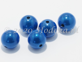 MIR12/11  6 X miracle beads Blauw 12mm
