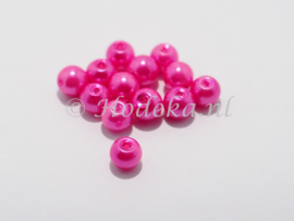 GPA06/09 20 x  Glasparel Rond 6mm Knal Roze