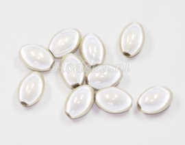 MIO14/12   6 X miracle bead Ecru ca. 14mm