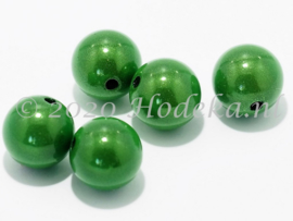 MIR12/03  6 X miracle beads Groen 12mm