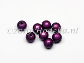MIR10/20  8 X miracle beads  Donker Paars 10mm
