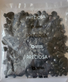 *PKM06 50 gram Preciosa Glaskralen mix Zwart
