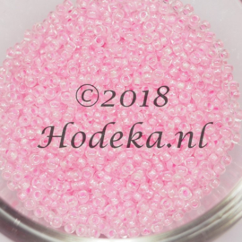 CRP11/70  12 gram Preciosa Rocailles 11/0 Licht roze met licht roze kern