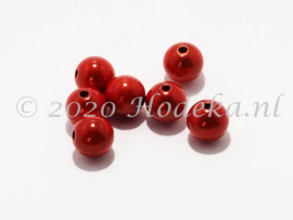 MIR10/30  8 X miracle beads Knal Oranje 10mm