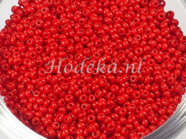 CRP11/55a  50 gram Preciosa Rocailles 11/0 Donker Rood