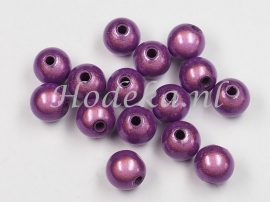 MIR08/20  10 X miracle beads Midden Paars ca. 8mm