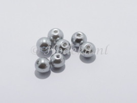 GPA06/04 20 x  Glasparel Rond 6mm Grijs