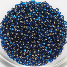 CRP10/73  12 gram Preciosa Rocailles 10/0 Donker Blauw silverlined 