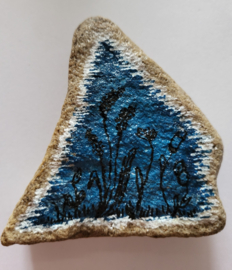 HPS29 Hand painted stone by Hodeka.nl Bloemen