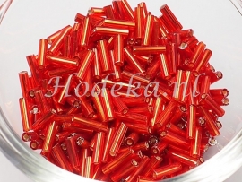 RST07 Rocailles staafjes Rood 12 gram