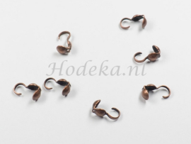 BVK20  20 x Kalotjes 8 x 4 mm  Koper