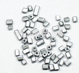 GLS15  15 gram   Rechthoekige/Vierkantige mat zilver