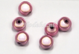 MIR10/12  8 X miracle beads Licht Roze ca. 10mm 