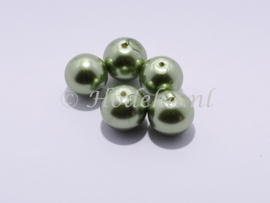 GPA10/37 10 x  Glasparel Rond 10mm Groen