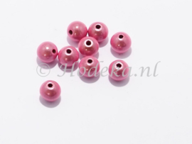 MIR08/30  10 x miracle beads Roze ca. 8mm