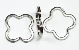 SLR03a   5 x Sleutelhanger ring "kruis" 35mm