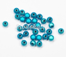MIR05/04  40 X miracle beads Blauw mix  ca. 5mm