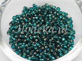 CRP08/52a  50 gram Preciosa Rocailles 8/0 Zeegroen