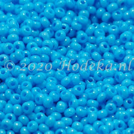CRP11/79  12 gram Preciosa Rocailles 11/0 Aqua blauw