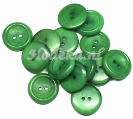 KNO54  1 x  Gemêleerde groene knoop ca. 20mm