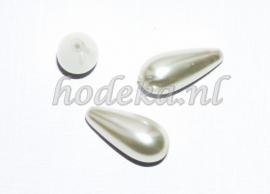 GPD01  5x Glasparel druppel Crème 17x8mm 