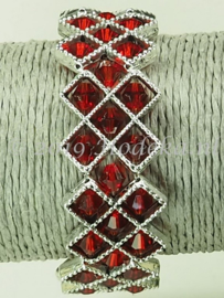 OKP04 Ornamenten kruis armband pakket Rood