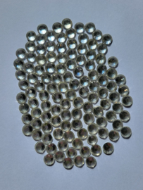 *PLS17   10 x Plakkristal 6.5 mm  AAA kwaliteit *Kristal*