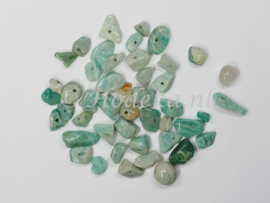 NST21  30 x Natuursteen Mintgroen  *Amazonite*