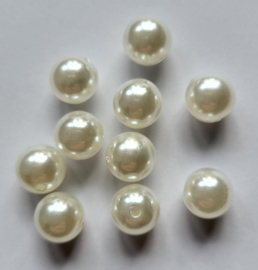 *ACP12/15   8 x acryl parel rond 12mm Ivoor