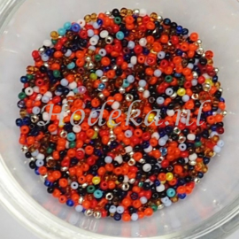 CRP15/35  12 gram Preciosa Rocailles 15/0  Kleuren Mix