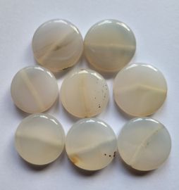 *NSA44   1 x Natuurstenen kraal *Agaat* Rond  tussen de 21/23mm