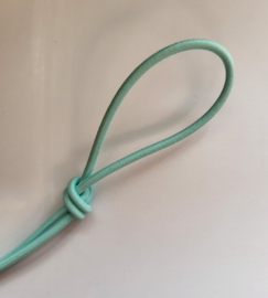 *BKE19 Koordelastiek Licht Blauw/Groen 1 meter