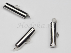 *SKW01a   20 x Schuifklem voor weefarmband 15x4mm